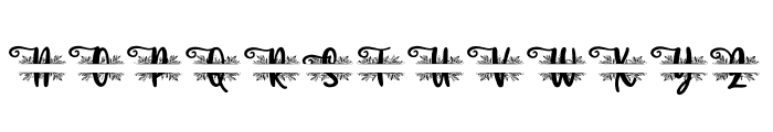 Julia Monogram Font Font LOWERCASE