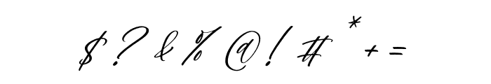 Juliethon Berllyan Italic Font OTHER CHARS