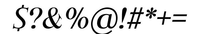 Julitho Italic Font OTHER CHARS