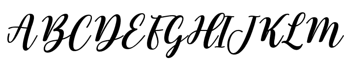 JulyGirlItalic-Italic Font UPPERCASE