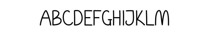 Jumping Hource Font LOWERCASE