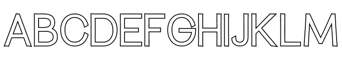 Jungland Outline Black Font UPPERCASE