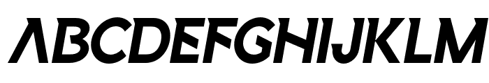 Junkwar Oblique Font UPPERCASE