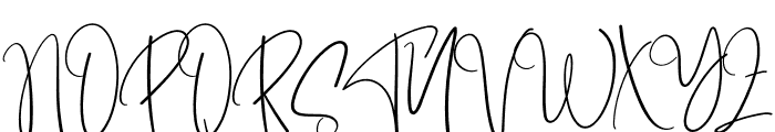 Jupiter Signature Font UPPERCASE