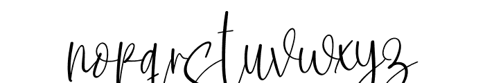 Jupiter Signature Font LOWERCASE
