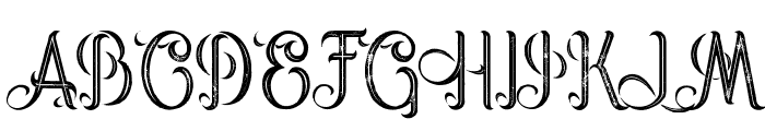 Jupiter inline grunge Font UPPERCASE