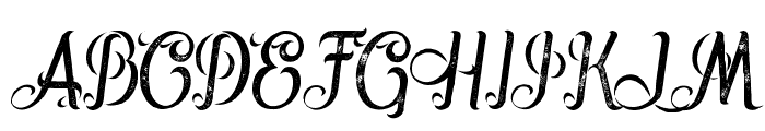 Jupiter italic grunge Font UPPERCASE