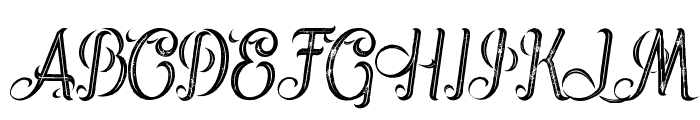 Jupiter italic inline grunge Font UPPERCASE