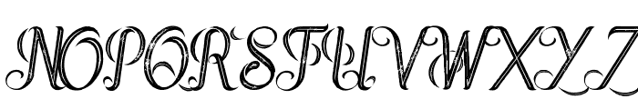 Jupiter italic inline grunge Font UPPERCASE