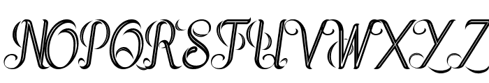 Jupiter italic inline Font UPPERCASE