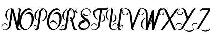 Jupiter italic Font UPPERCASE