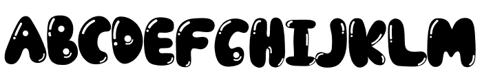 Just Bubble Font UPPERCASE