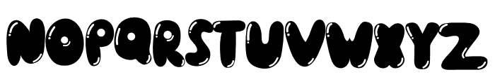 Just Bubble Font UPPERCASE