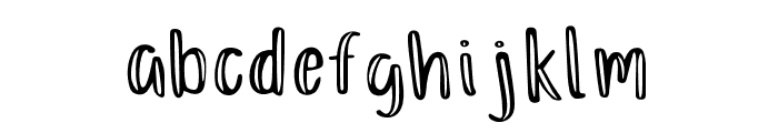 Just Darling Inline Regular Font LOWERCASE