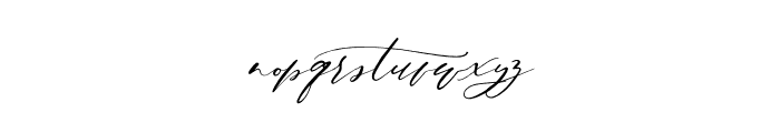 Just Married Script Font LOWERCASE