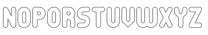 Just Perfect-Hollow Font UPPERCASE