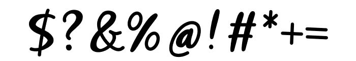Just Smile Script Font OTHER CHARS