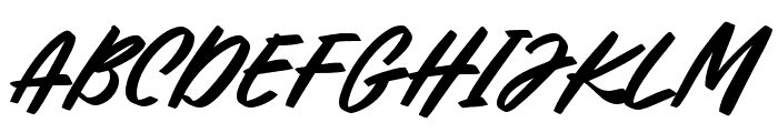 JustEnough-Regular Font UPPERCASE