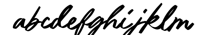 JustEnough-Regular Font LOWERCASE