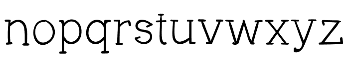 Justhand Font LOWERCASE