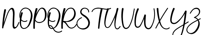 Justica Tail Font UPPERCASE