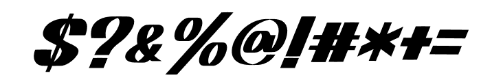 Justin Hubner Italic Regular Font OTHER CHARS