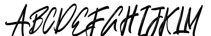 Justin-Italic Font UPPERCASE