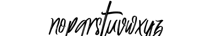 Justin-Italic Font LOWERCASE