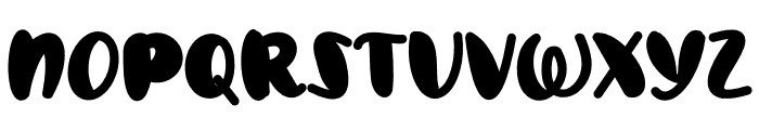 Justin Regular Font UPPERCASE