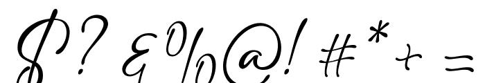 Justin Sophia Regular Font OTHER CHARS