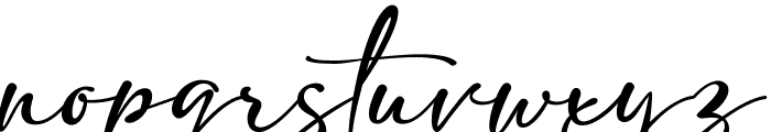 Justin Sophia Regular Font LOWERCASE