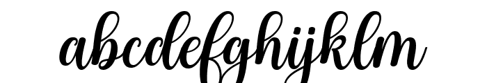 Justin Sophia Script Regular Font LOWERCASE