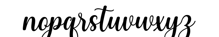 Justin Sophia Script Regular Font LOWERCASE