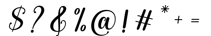 JustinSophiaScript-Regular Font OTHER CHARS