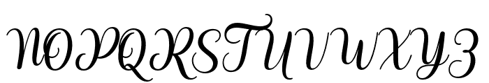 JustinSophiaScript-Regular Font UPPERCASE