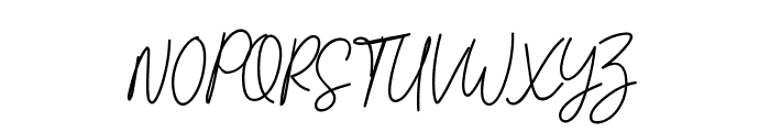 Justine Regular Font UPPERCASE