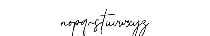 Justine Regular Font LOWERCASE