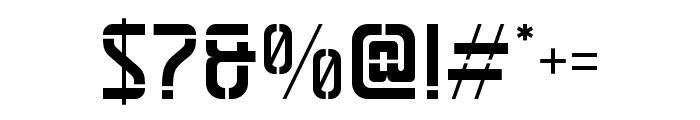 Justisia Stencil Font OTHER CHARS