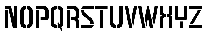 Justisia Stencil Font UPPERCASE