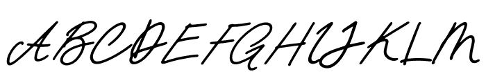 Justline Italic Font UPPERCASE