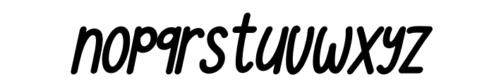 Justmore Italic Font LOWERCASE