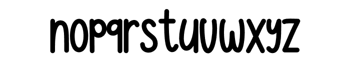 Justmore Font LOWERCASE