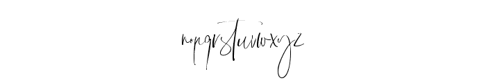 Justyna And Magdyna Font LOWERCASE