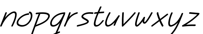 Juwitta Italic Font LOWERCASE