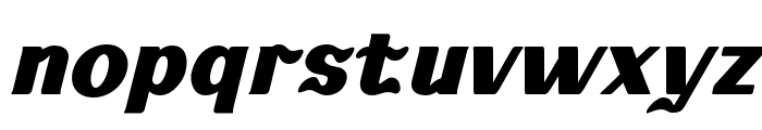 KABUSI-BlackSlanted Font LOWERCASE