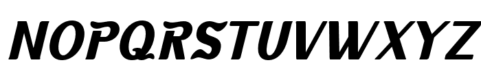 KABUSI-BoldSlanted Font UPPERCASE