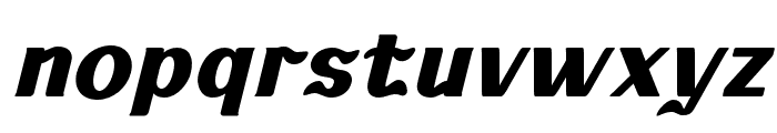 KABUSI-ExtraBoldSlanted Font LOWERCASE
