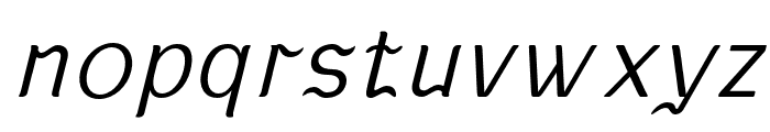 KABUSI-ExtraLightSlanted Font LOWERCASE