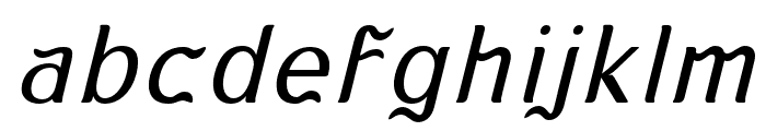 KABUSI-LightSlanted Font LOWERCASE