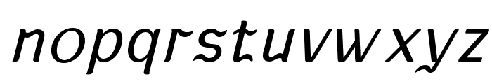 KABUSI-LightSlanted Font LOWERCASE